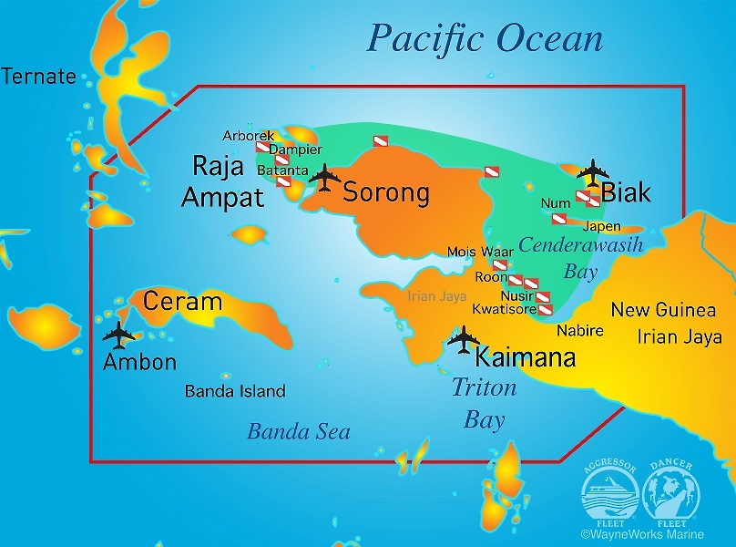 Raja Ampat Aggressor Sorong, Ambon, Biak, Nabire, Kaimana Raja Ampat